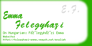 emma felegyhazi business card